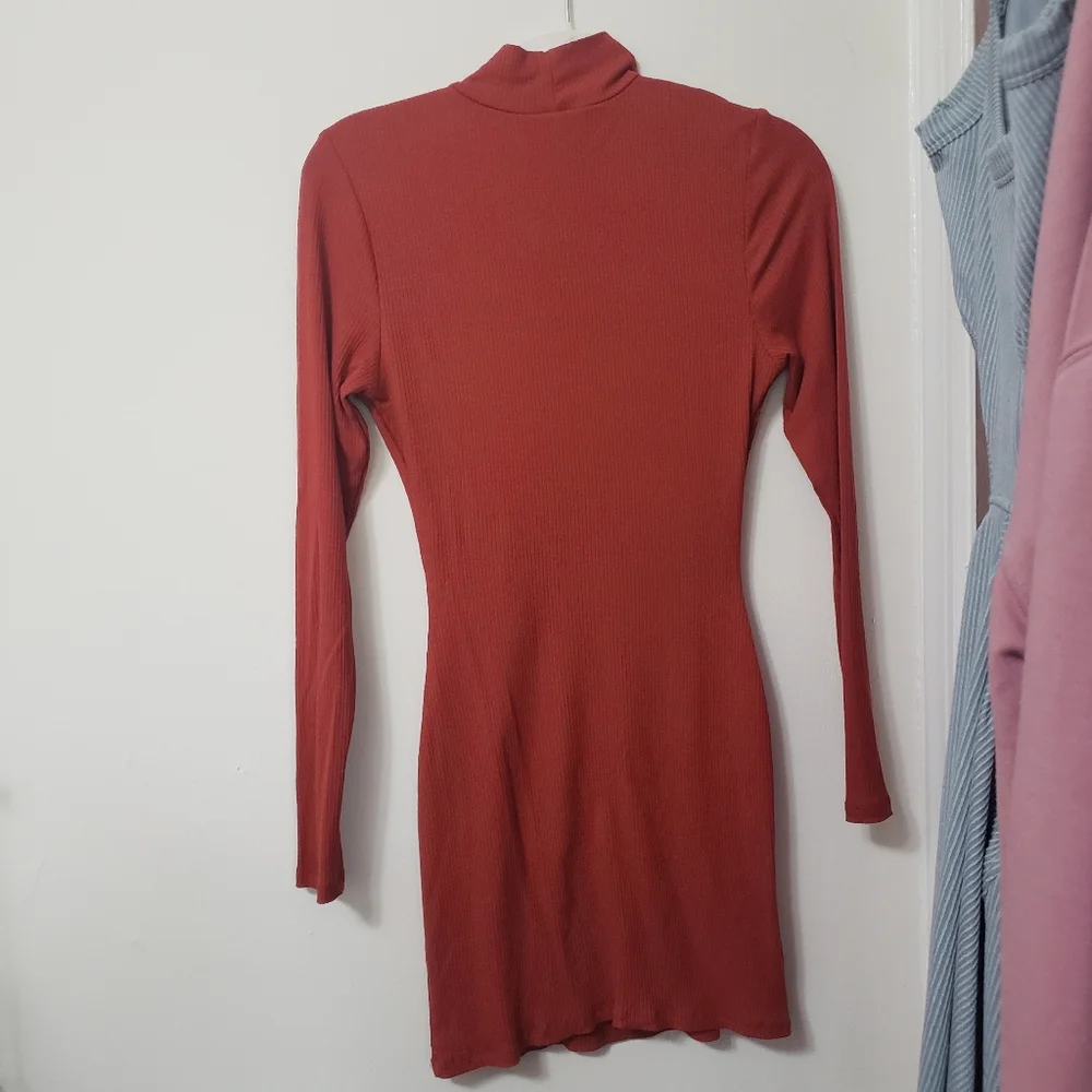 Ribbed Knit Mini Dress - Picture 5 of 10